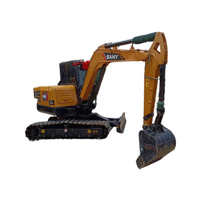 Sany SY60C Digger 0.25M3 버킷과 2016 년의 중고 건설 기계