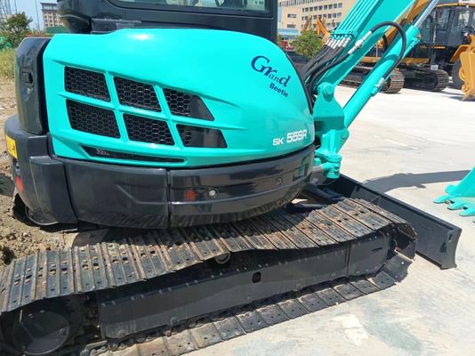 0.21M3 버킷 용량 사용 된 Kobelco SK55SR 크롤러 발굴기 / 원래 수압 밸브