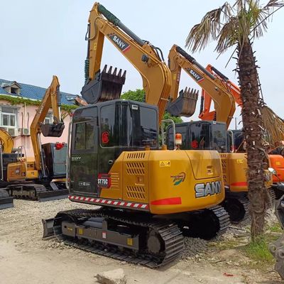 저렴한 Sany SY75C 발굴기 0.32M3 버킷 용량과 더 적은 작업 시간