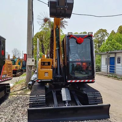 저렴한 Sany SY75C 발굴기 0.32M3 버킷 용량과 더 적은 작업 시간