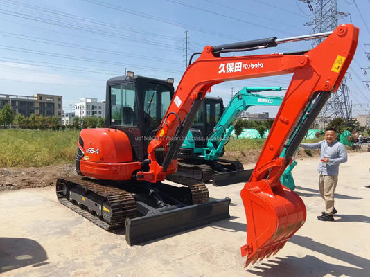 5.5톤 KUBOTA KXU55 미니 발굴기 2016년에 사용된 특징과 핵심 부품