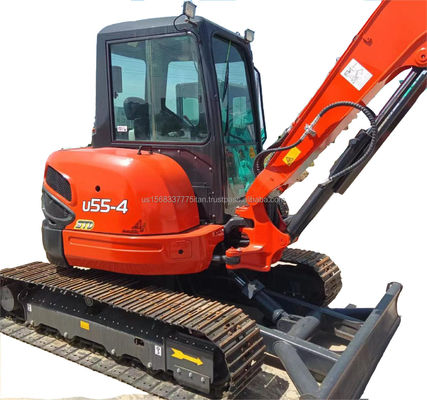 오리지널 일본 KUBOTA KXU55 미니 발굴기 5.5 톤 오리지널 엔진과 PLC로 사용