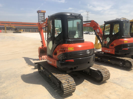 오리지널 일본 KUBOTA KXU55 미니 발굴기 5.5 톤 오리지널 엔진과 PLC로 사용
