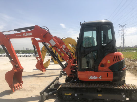 오리지널 일본 KUBOTA KXU55 미니 발굴기 5.5 톤 오리지널 엔진과 PLC로 사용