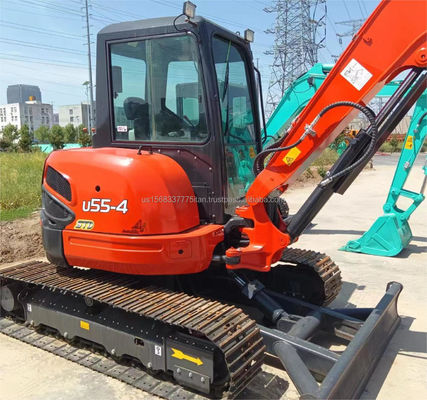 오리지널 일본 KUBOTA KXU55 미니 발굴기 5.5 톤 오리지널 엔진과 PLC로 사용