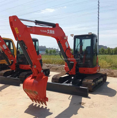 원본 수압 밸브와 엔진을 가진 6톤 작동 무게 KUBOTA KXU55 발굴기