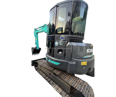 원본 수압 펌프와 낮은 작업 시간으로 사용 된 Kobelco SK55SR 발굴기