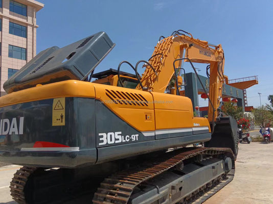 30톤 305 크롤러 발굴기 0-2000 작업 시간 한국에서 사용 된 현대 305LC-9T