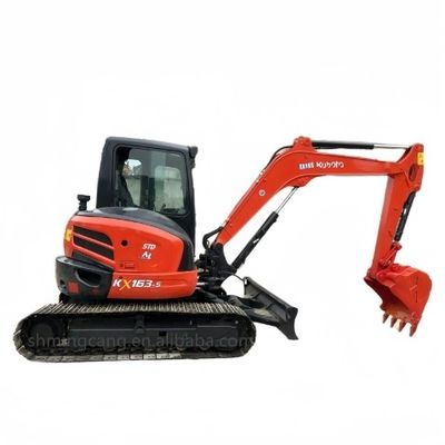 원본 수압 펌프와 기계 무게 7000 KG와 함께 6 톤 KUBOTA KX165 발굴기