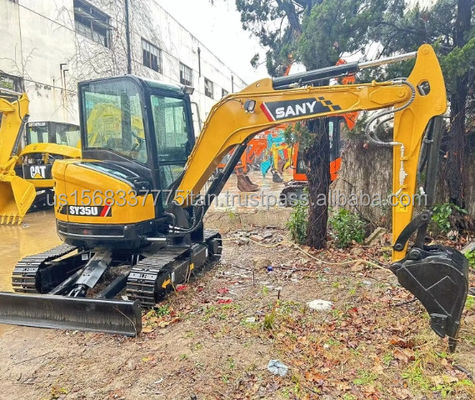 낮은 작업 시간 Sany SY35U 오리지널 수압 펌프와 ISUZU 엔진과 함께 미니 디버
