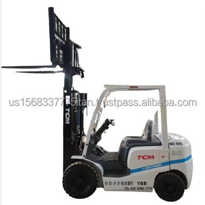 일본 TCM YGB 3톤 중고용 포크리프트 45kW 전력 0~2000시간