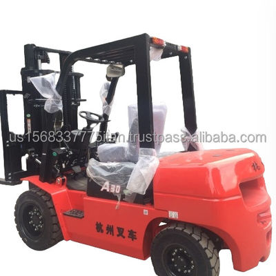 Hangcha A30 3톤 디젤 포크리프트 45kw 엔진과 Hangzhou의 우수한 상태