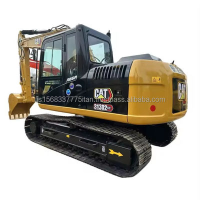 313D2GC 터퍼필러 발굴기 74.5 kw 13000 KG 건설용 사용 된 크롤러 발굴기