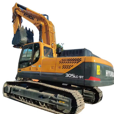 305LC-9T 모델 30ton 305 크롤러 채굴기 한국에서 현대 엔진과 198kw
