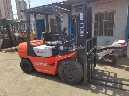 포크리프트 헬리 K35 오리지널 최고 성능 사용 된 기계 디젤 3000kg 1000MM 포크 길이