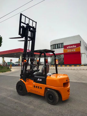 3.5m 미니트 들어올림 높이 디젤 포크리프트 트럭 2.5톤 3 3.5 4 5톤 7 8 10톤