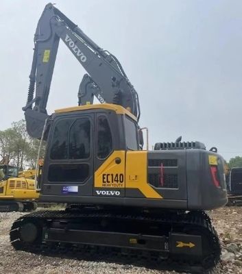 14000 KG 볼보 EC140 발굴기 사용 된 볼보 발굴기 낮은 작업 시간 0-2000