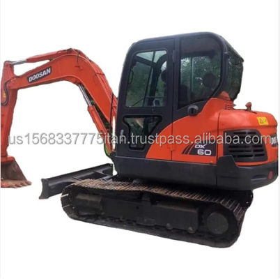 도산 발굴기 6TON Dx60 건설 트랙 발굴기 원본 더 적은 근무 시간