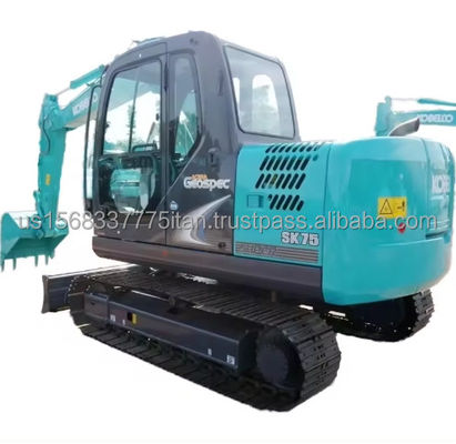 일본에서 온 Kobelco SK75-8 수압 크롤러 발굴기 사용 및 우수한 상태
