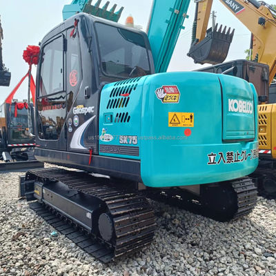 오리지널 수압 실린더 사용 된 Kobelco Excavator SK75 8Ton 0.5M3 버킷 용량