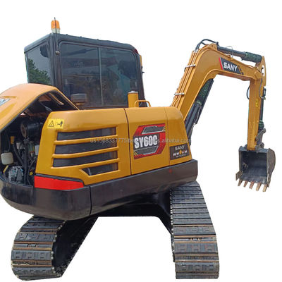 원형 수압 실린더 0.28M3 버킷 용량으로 사용 된 Sany Excavator 7Ton