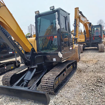원형 수압 실린더 0.28M3 버킷 용량으로 사용 된 Sany Excavator 7Ton