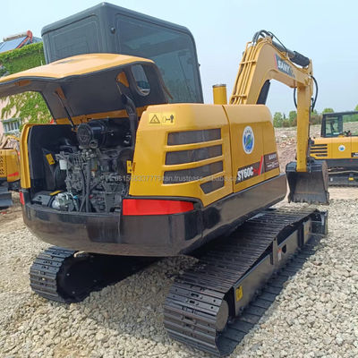 원형 수압 실린더 0.28M3 버킷 용량으로 사용 된 Sany Excavator 7Ton