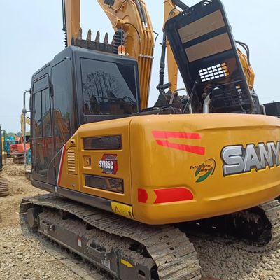 73 kw SANY SY135C 대형 수압 발굴기 13000 KG 지구 이동 발굴기