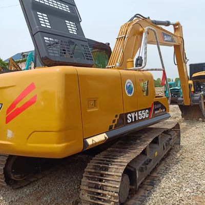 좋은 상태 SANY 55 60 75 원래 사용 된 SY135C 수압 미니 발굴기 15000 KG