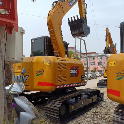 Sany Sy 75c 발굴기 중고용 기계 작동 무게 9톤 기계 무게 7500 KG