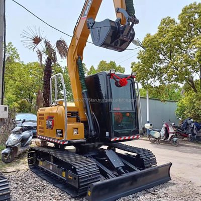 Sany Sy 75c 발굴기 중고용 기계 작동 무게 9톤 기계 무게 7500 KG