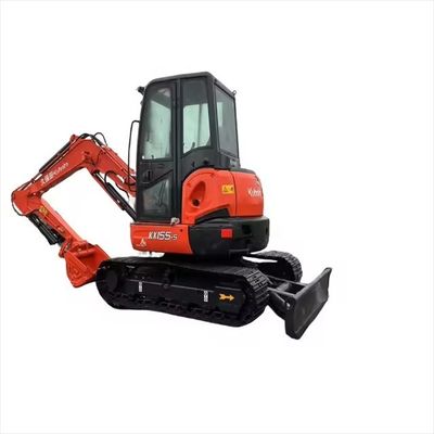 사용 된 5.5톤 작동 무게와 원본 수압 밸브 Kubota KX165 발굴기