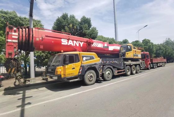 45000kg 사용 된 SANY 200톤 크레인 기계 1000-1500 작업 시간