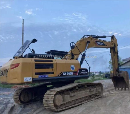 SANY SY365H 크롤러 발굴기 1.9m3 버킷 용량과 36800 KG 기계 무게