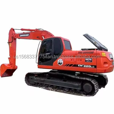 원본 페인트 Doosan DX225 발굴기 22.5톤 2016년 건설 작업에 사용되었습니다.