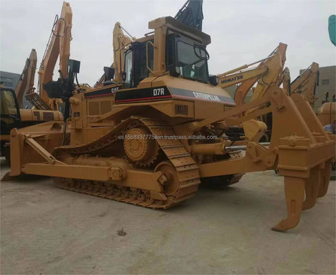 수입 된 사용 된 Cat D7R 볼도저 7.5 도징 용량으로 지구 이동 장비
