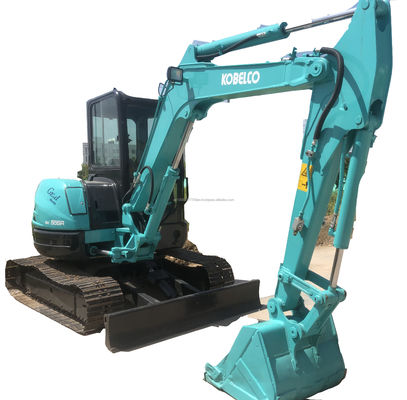 좋은 성능 6TON 사용 된 Kobelco SK55SR 발굴기 수압 건설 기계