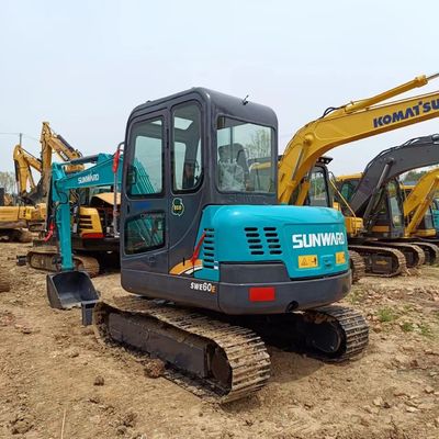 썬워드 SWE60E 6 톤 미니 발굴기에서 사용 된 Caterpillar 엔진과 현대 부품